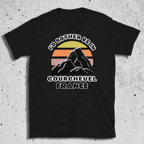 Mountain sunset retro style t shirts by BillingtonPix