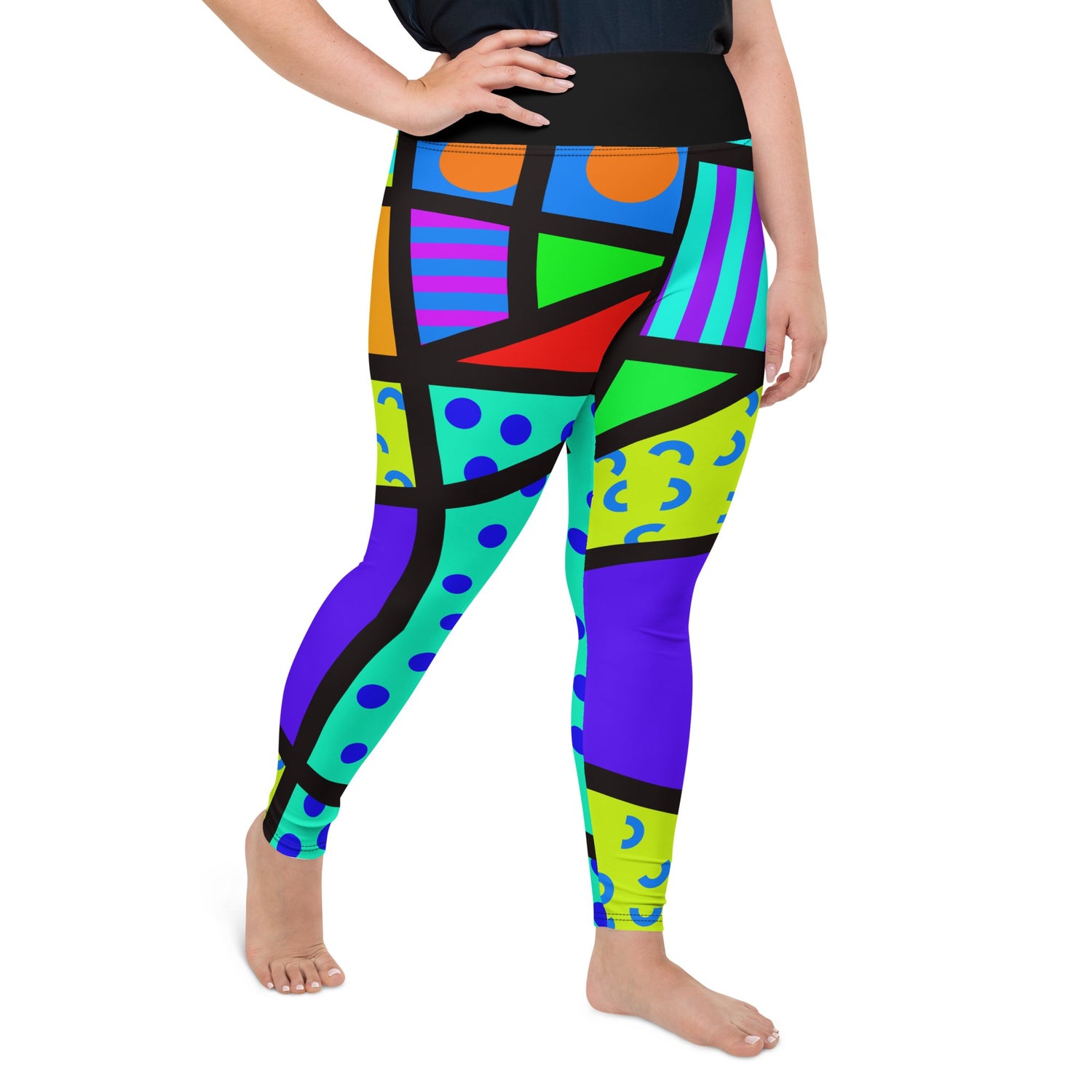 Plus size leggings harajuku