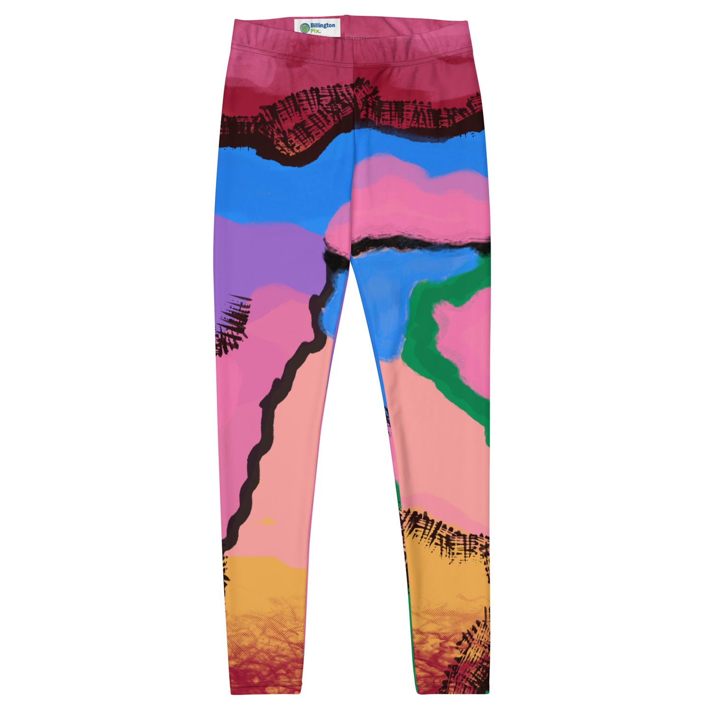 Abstract Art Women&#39;s Leggings, Pastel Goth Tie-Dye Style Graphic Meggings, Wrestling Style Tights, Festival Meggs Outfit, Clubbing Rave Gear