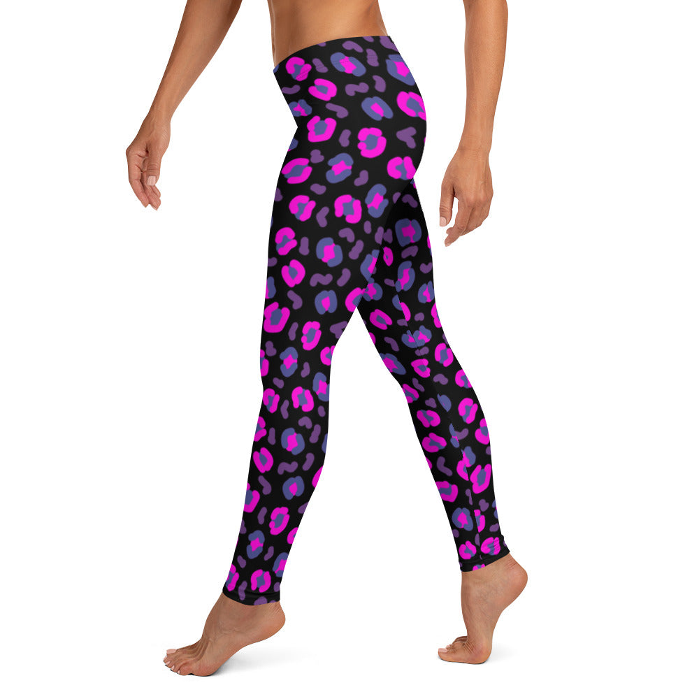 Leggings, Leopard Skin Purple