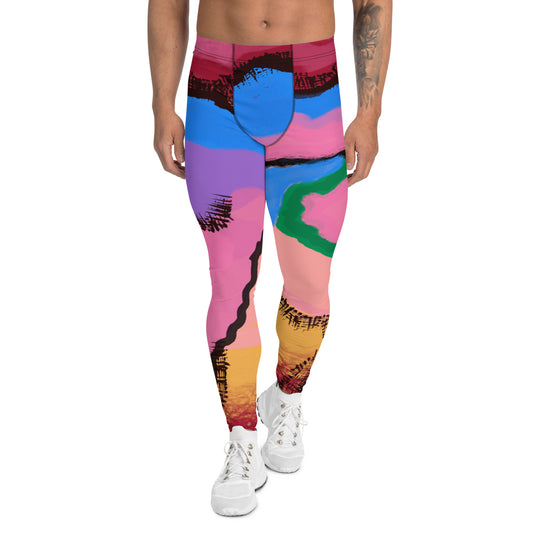 Mens Leggings, Abstract Art