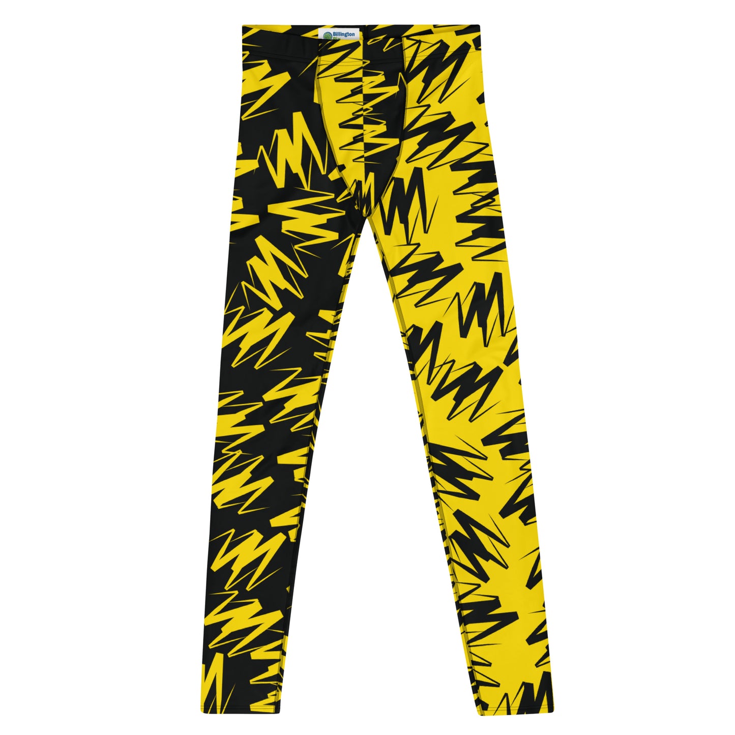 Mens Leggings, Zigzags Color Block