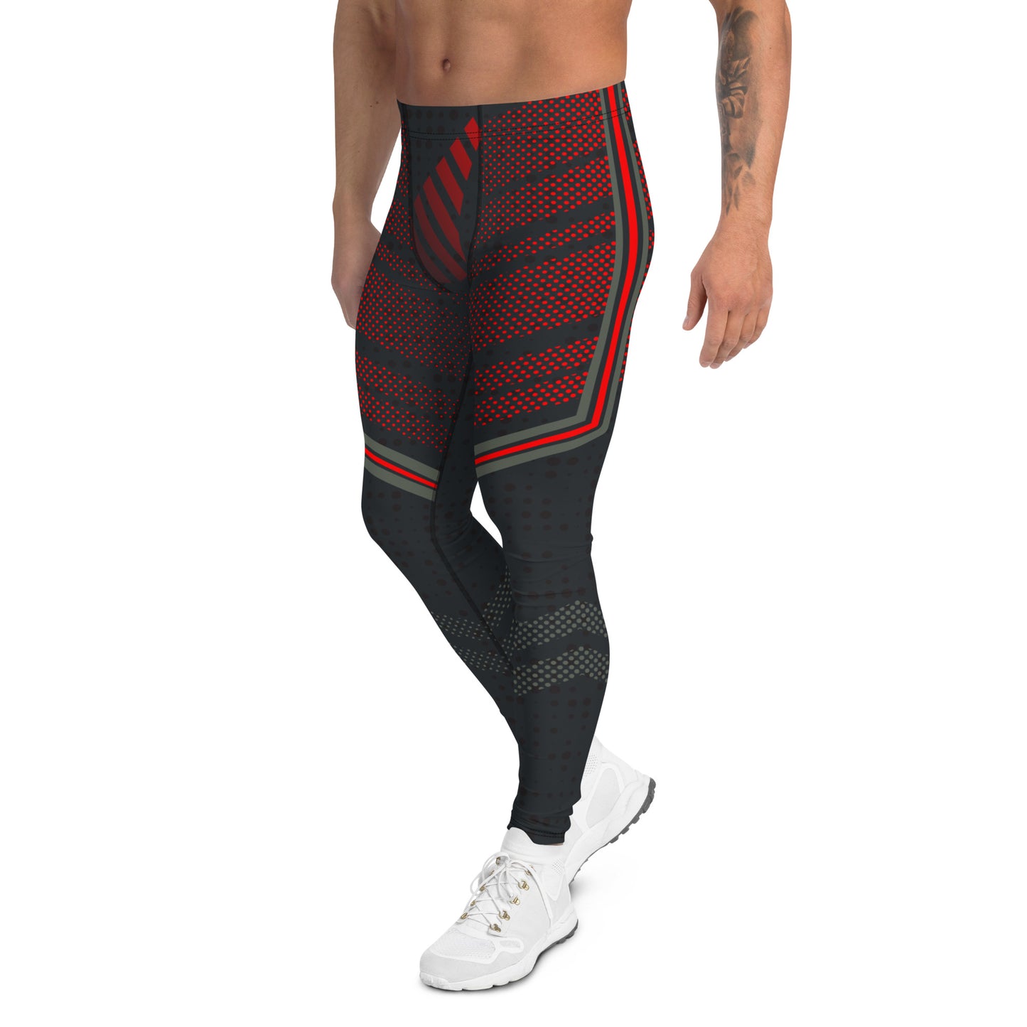 Jiu Jitsu Spats Men - Tights, Leggings, Compression Pants Men UV Blocking Running Tights, MMA, BJJ, No Gi, Grappling, Pro Wrestling Gear, training, baseball, basketball, soccer, American football, Squat, weight training, cycle, yoga, rashguard skiing