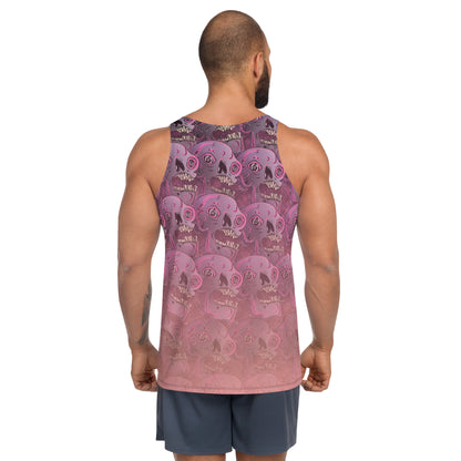 Mens Tank Top, Weirdcore Skulls