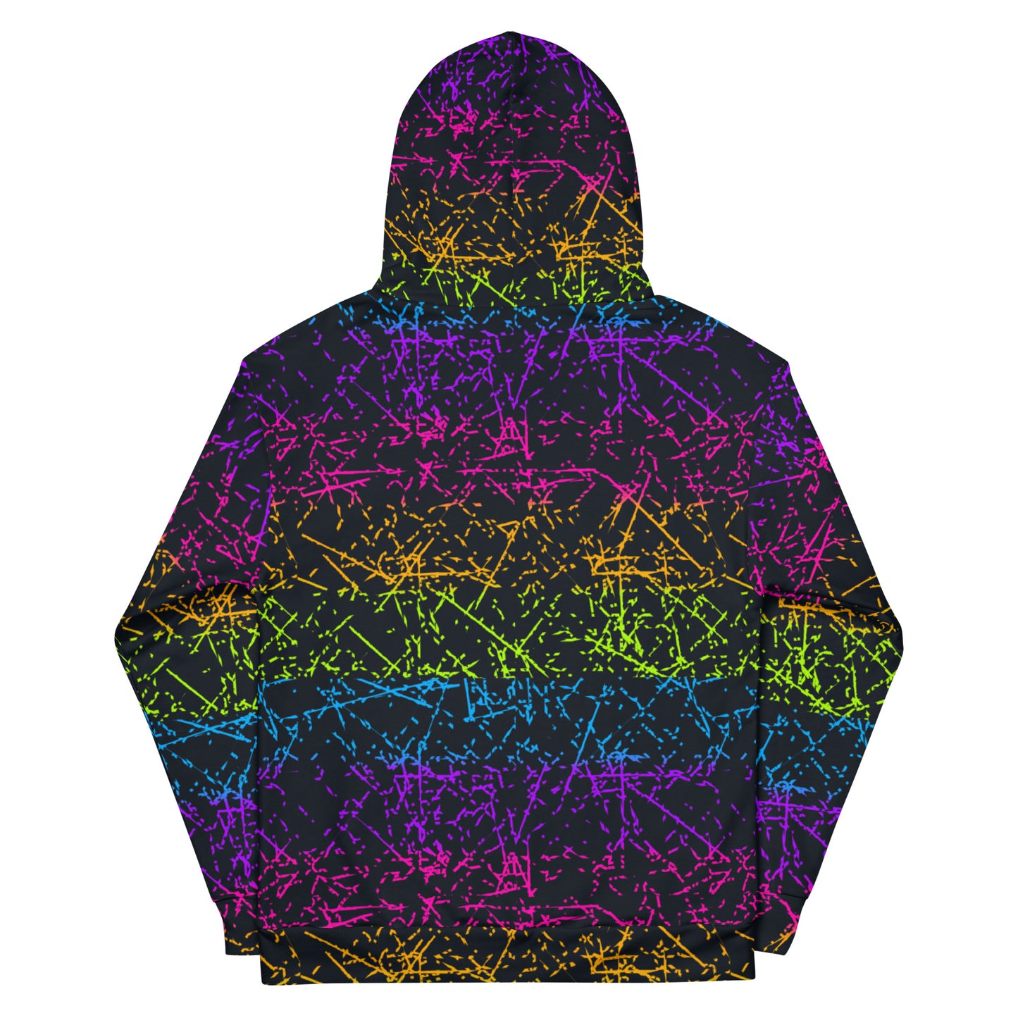 Unisex Hoodie, Black Rainbowcore