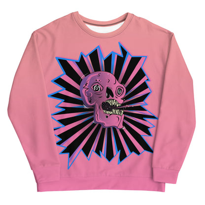 Unisex Sweatshirt Weirdcore Skull