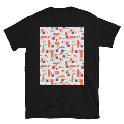 Patterned Short-Sleeve Unisex T-Shirt | 50s Style | Mid Century Geometric