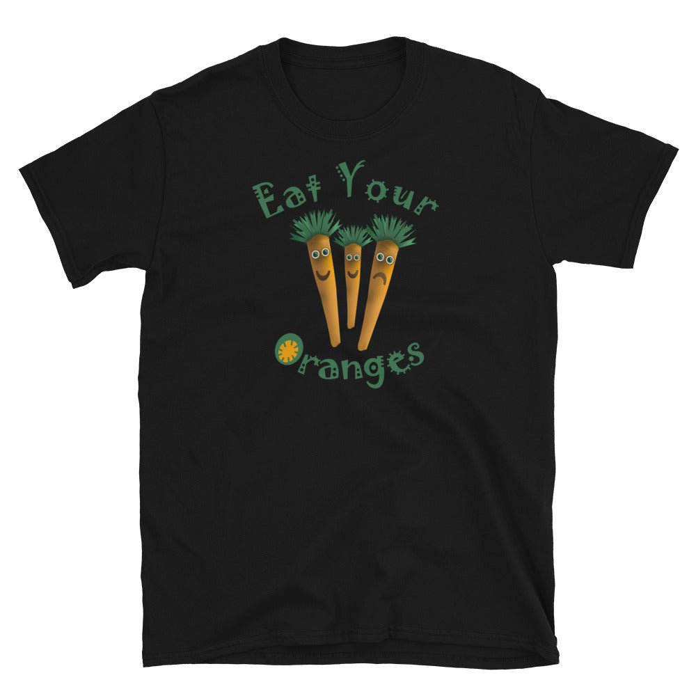 Eat Your Oranges Kawaii Carrots Graphic T-Shirt