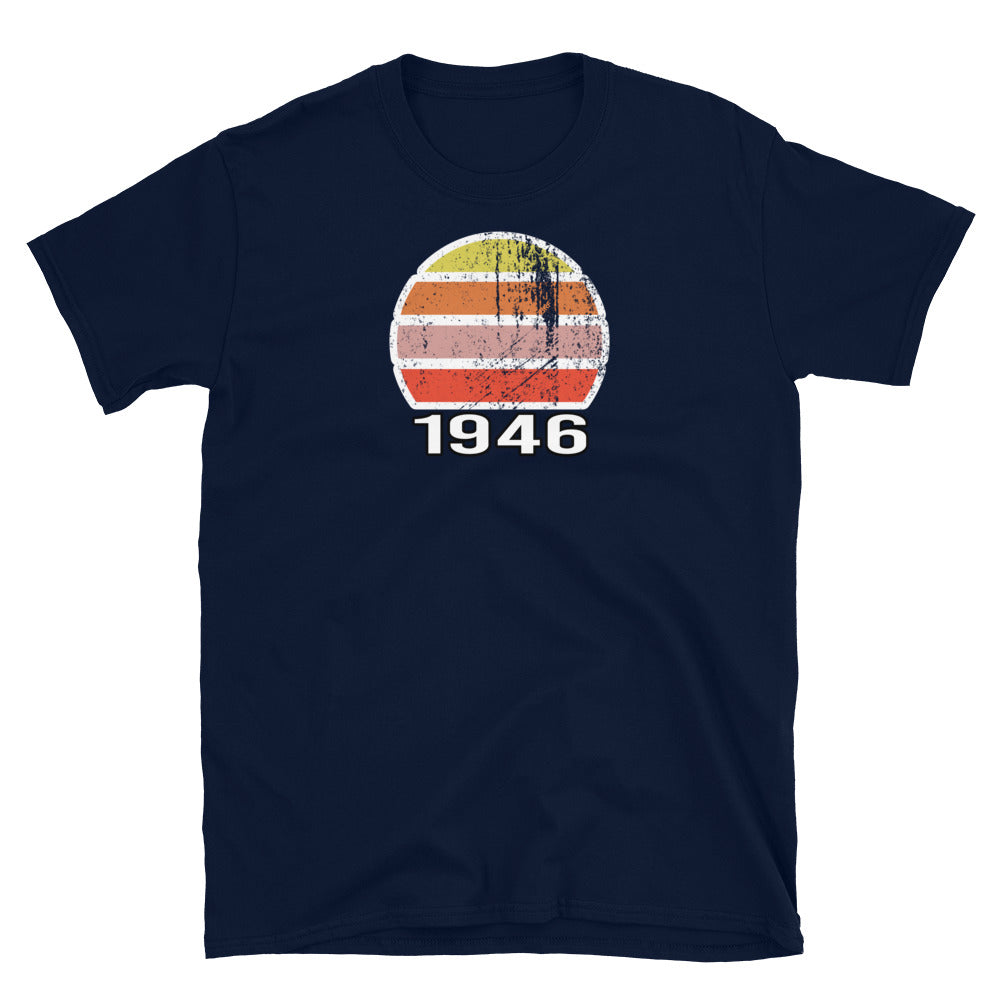 1946 Birthday Year T-Shirt | Vintage Style Short-Sleeve Unisex