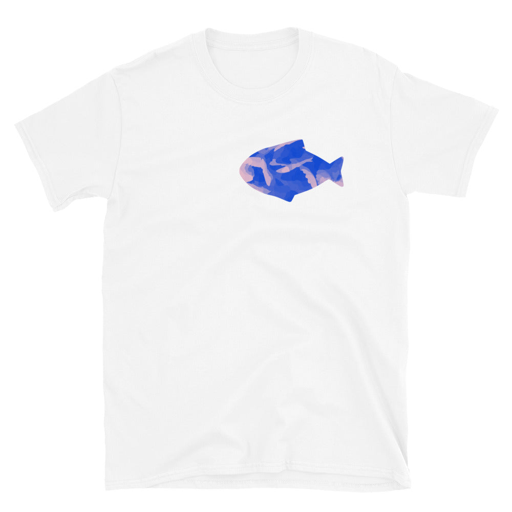 Blue Floral Fish - Graphic T-Shirts