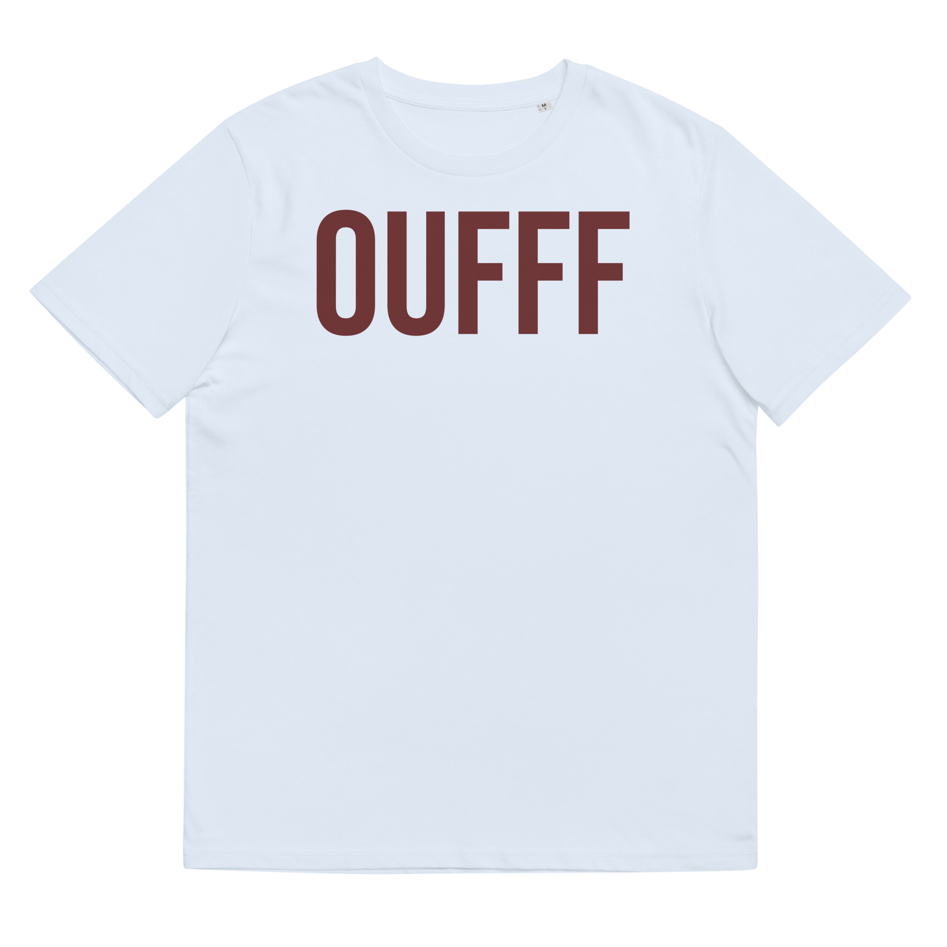 French slang un truc d'ouf organic t shirt in powder blue