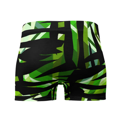 Mens Boxer Briefs | Green Pattern | Retro 30s Style