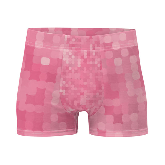 LGBT pink abstract patterned mens boxer briefs underwear