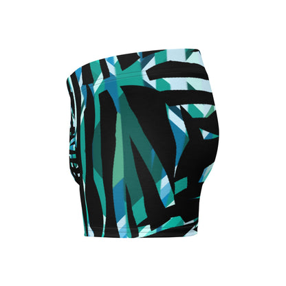 Mens Boxer Briefs | Turquoise Pattern | Retro 30s Style