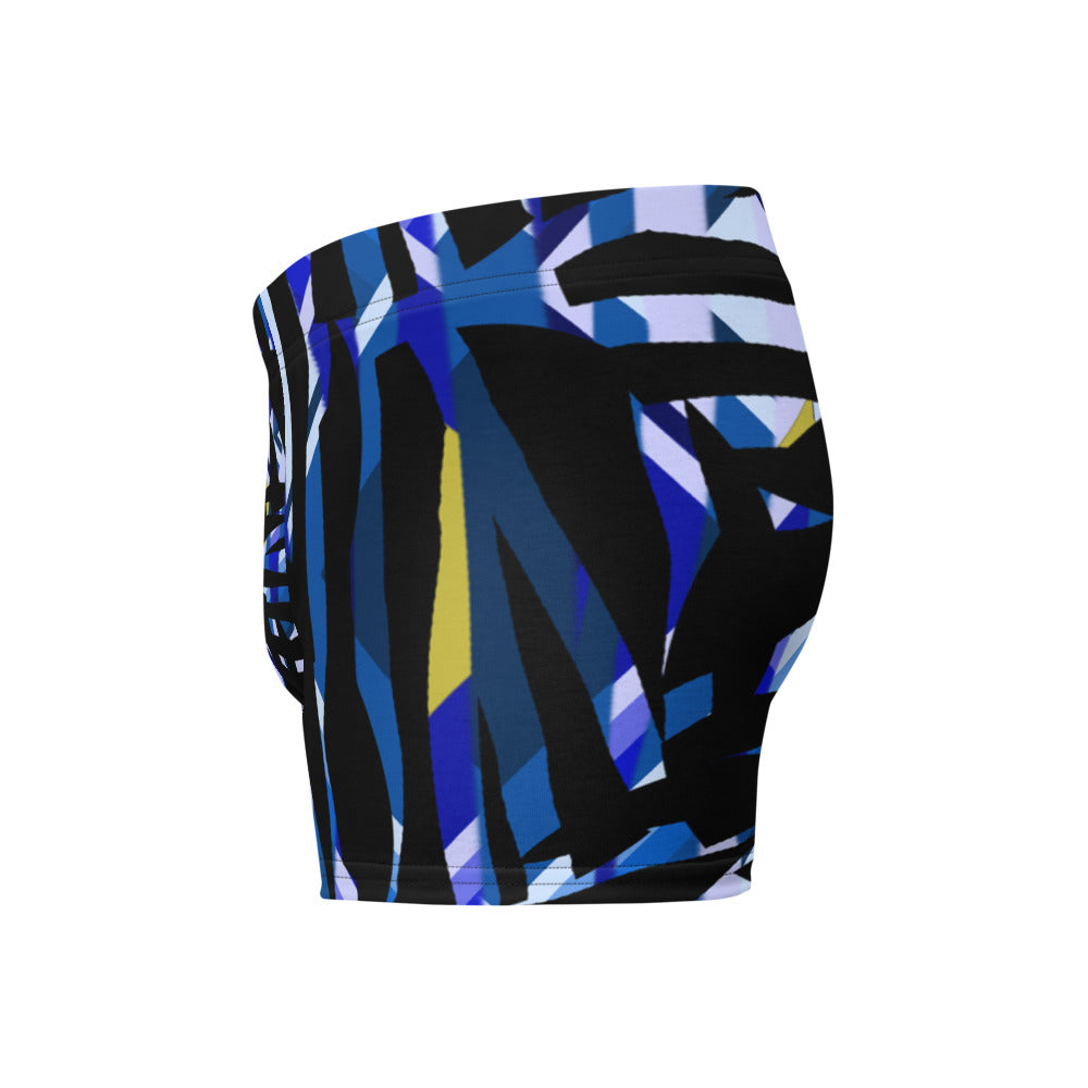 Mens Boxer Briefs | Blue Pattern | Retro 30s Style