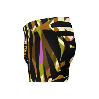 Mens Boxer Briefs | Yellow Pattern | Retro 30s Style