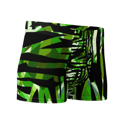 Mens Boxer Briefs | Green Pattern | Retro 30s Style