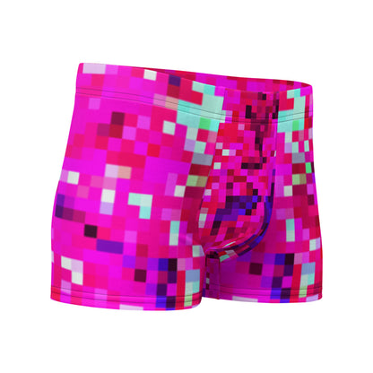 LGBT Mens Boxer Briefs - Pink Checked