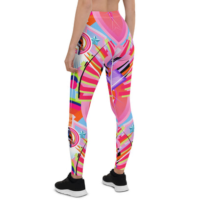 Leggings, EDC Festival Rave Pink