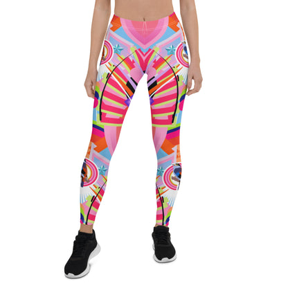 Leggings, EDC Festival Rave Pink