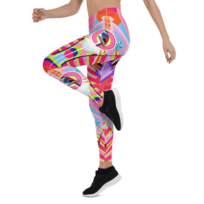 Leggings, EDC Festival Rave Pink