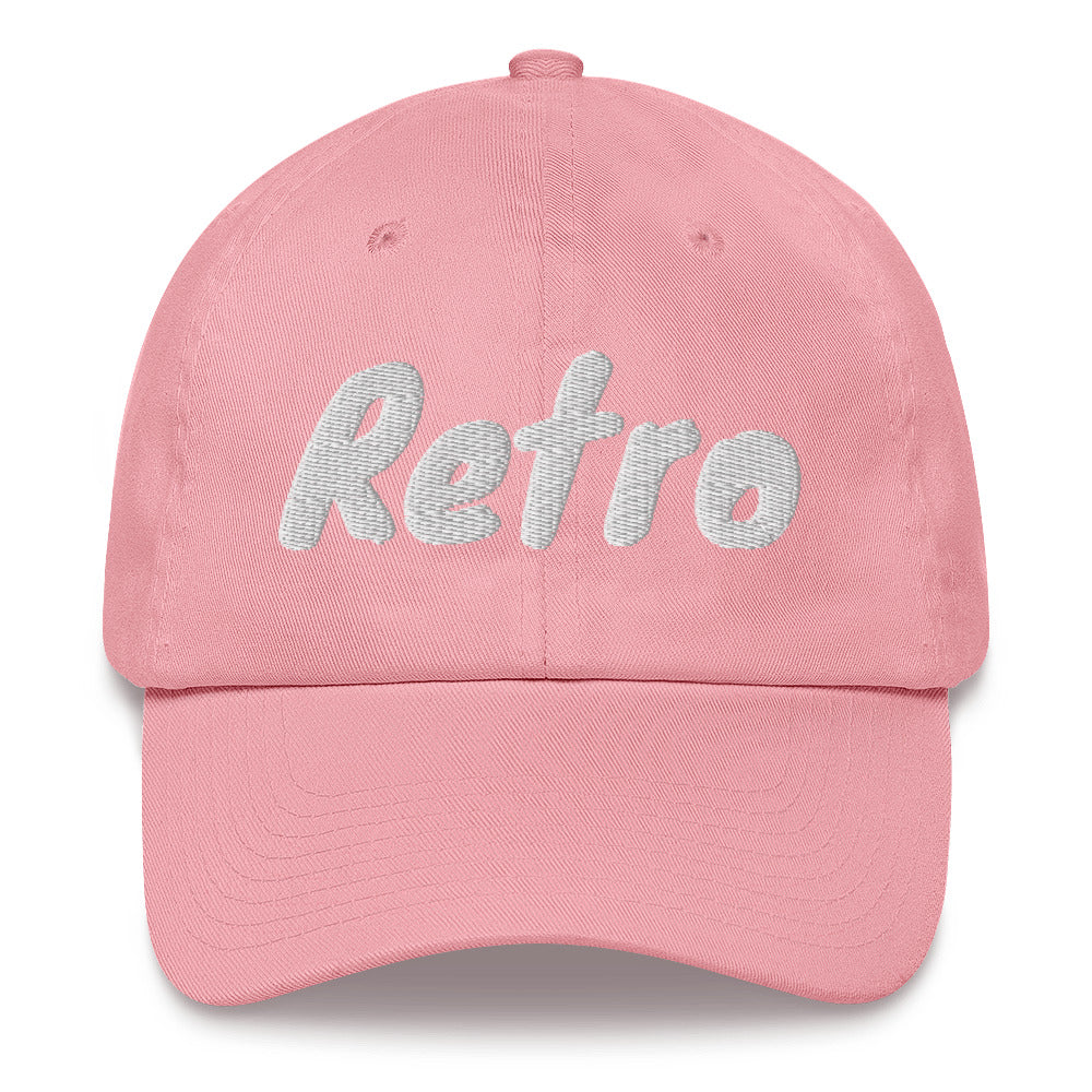 Slogan dad hat with the message Retro on this cap by BillingtonPix