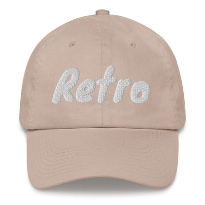 Slogan dad hat with the message Retro on this cap by BillingtonPix