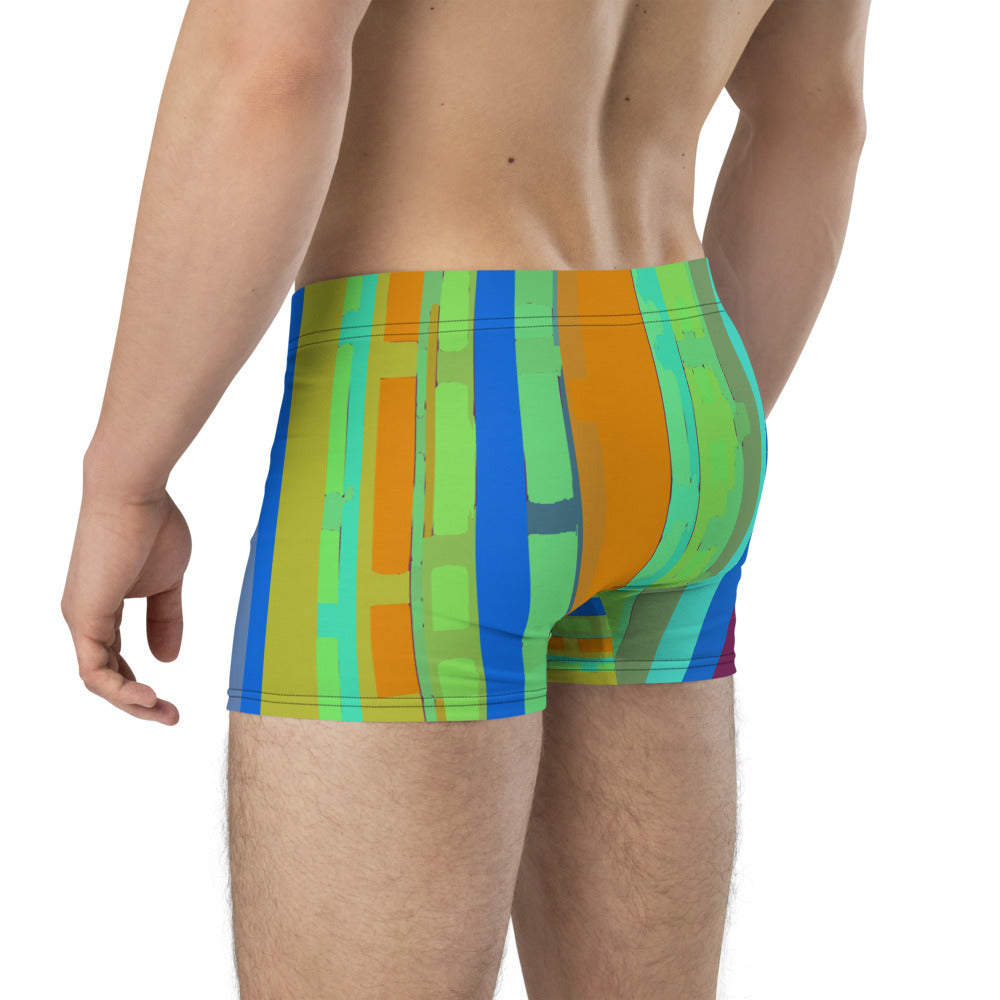 LGBT multicoloured striped male boxer briefs underwear