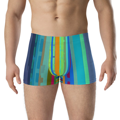 LGBT multicoloured striped male boxer briefs underwear