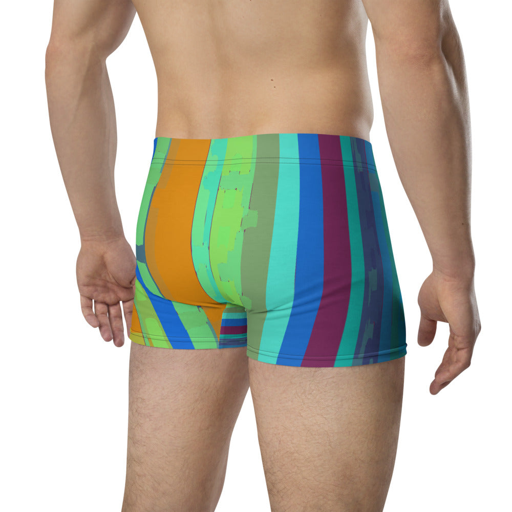 LGBT multicoloured striped male boxer briefs underwear