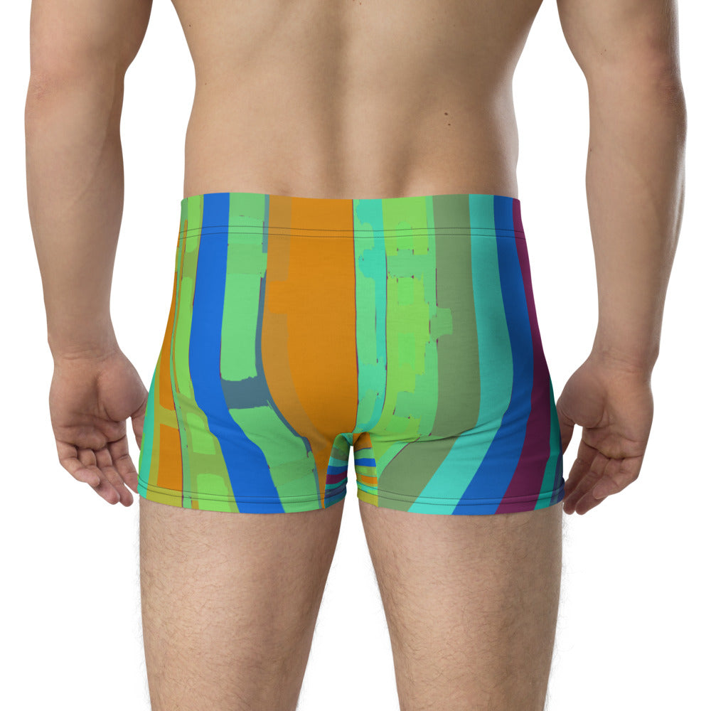 LGBT multicoloured striped male boxer briefs underwear