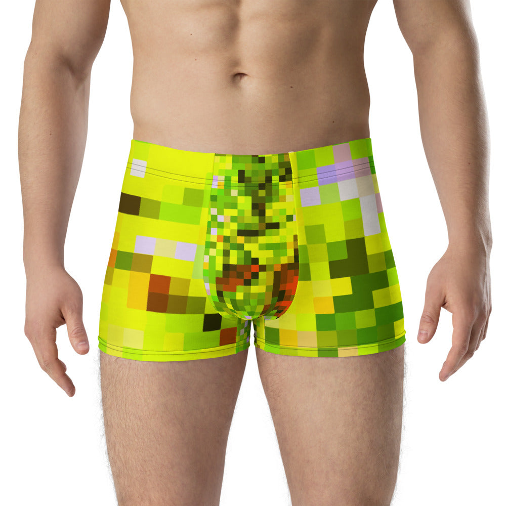 LGBT yellow checked male boxer briefs underwear