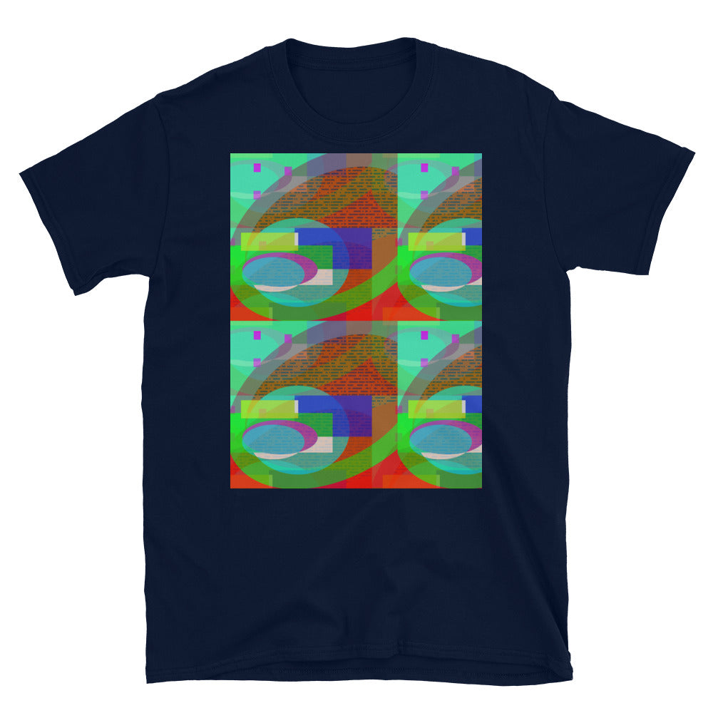 Short-Sleeve Unisex T-Shirt | Turquoise Southwark Bridges | Urban Abstract